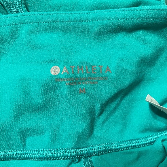 ATHLETA POWERVITA Teal High-Waisted Leggings - Picture 6 of 7